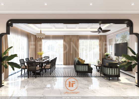 Thiết kế nội thất biệt thự song lập Aqua City chuẩn phong thủy | LIFECONCEPT