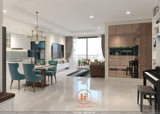 Thi công nội thất NovaWorld Hồ Tràm: giải pháp thiết kế, thi công và setup cho thuê | LIFECONCEPT