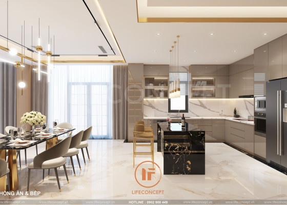 Thi công nội thất Aqua City phong cách Luxury | LIFECONCEPT
